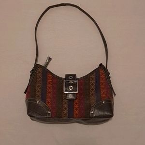 Like New Relic Rainbow Striped Canvas Boho Shoulder Bag